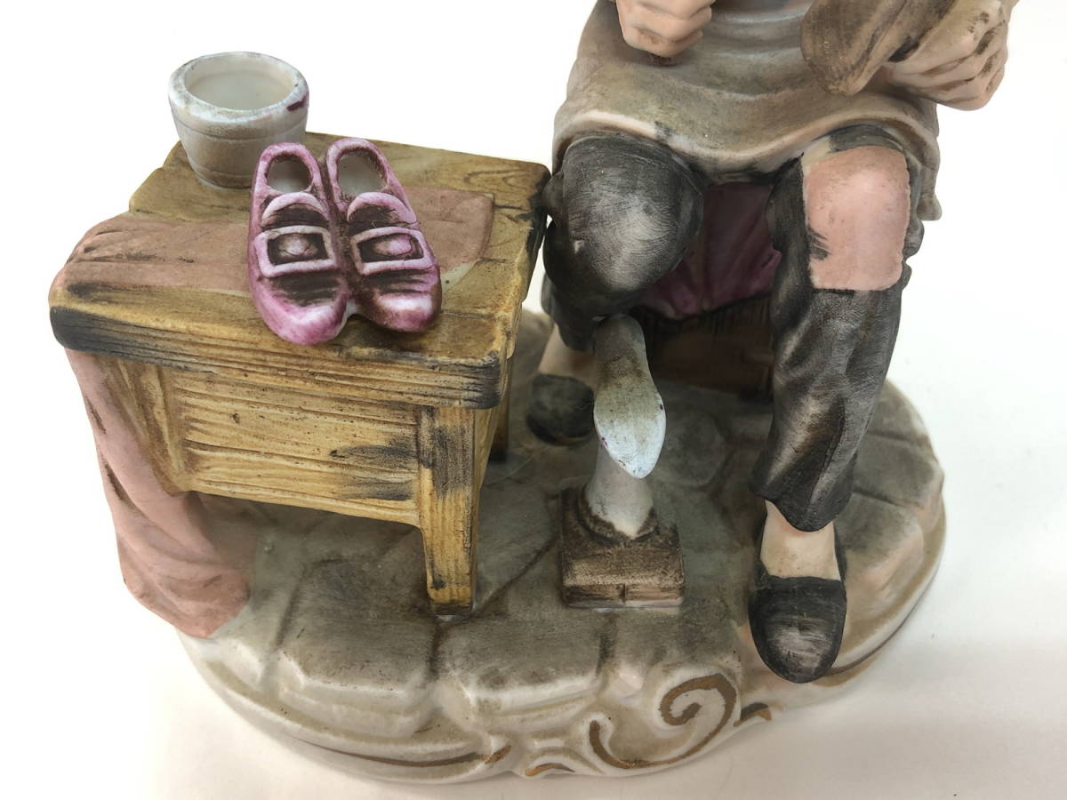 EA036)ヴィンテージ 靴職人 靴屋のお爺さん 置物 陶磁器 ヨーロッパ 輸入品_画像7