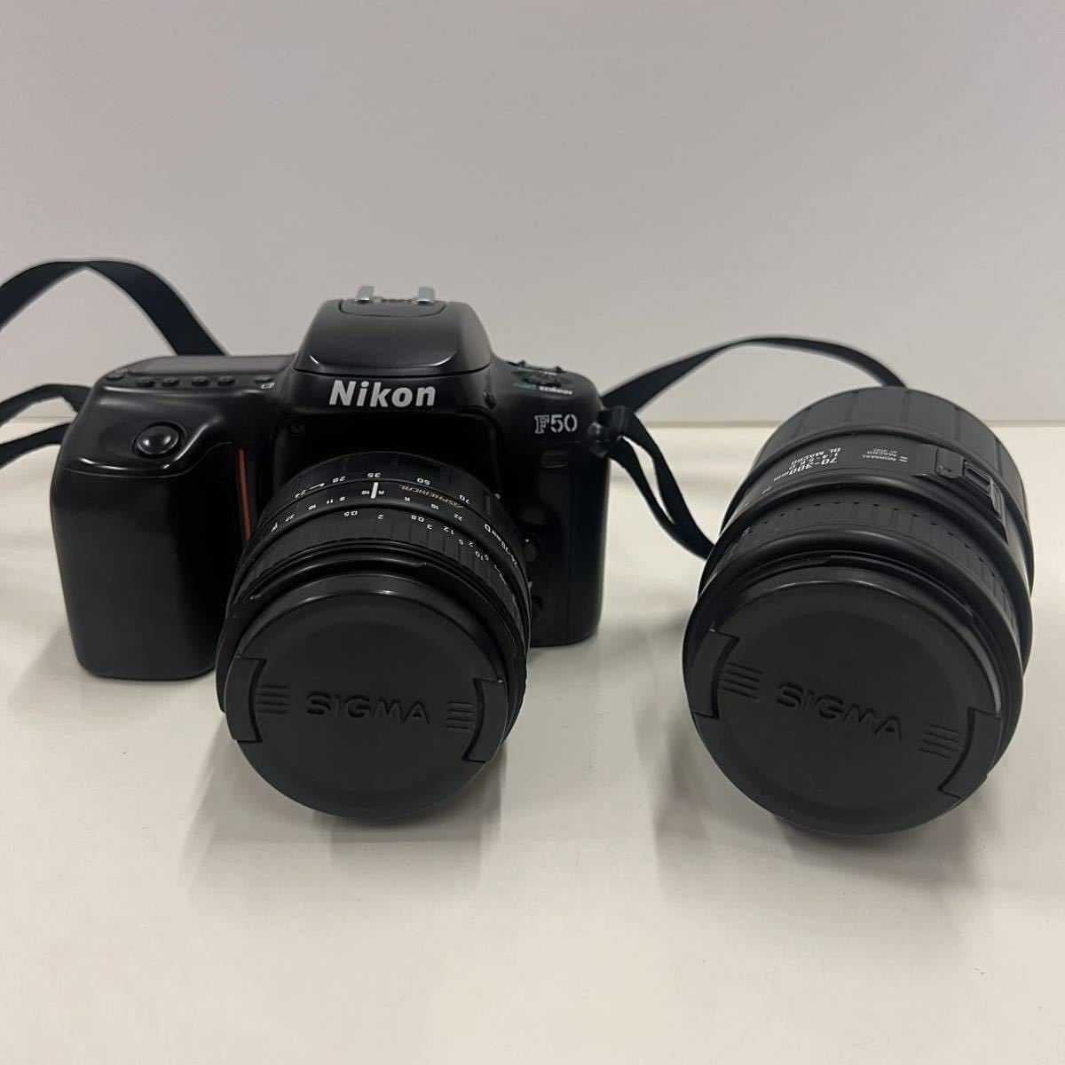 Nikon ニコン F50D 一眼レフ フィルムカメラ / SIGMA 24-70mm 70-300mm 取説付きの画像4
