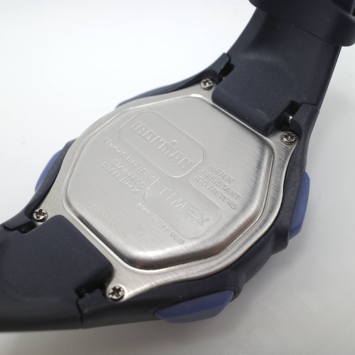 1560@(タイメックス) Tinex 腕時計 アイアンマン 30Lap デジタルクォーツ 10気圧防水 レディース ブルー/パープル【0122】_画像5
