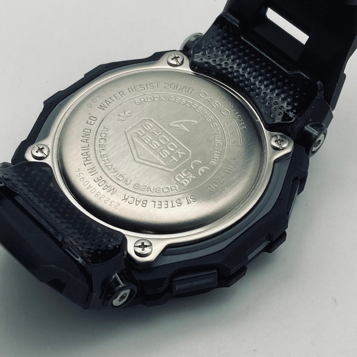 1623♭CASIO カシオ 腕時計 ジーショック G-SHOCK GBD-200-1JF ワールドタイム 耐衝撃構造20気圧防水 メンズ ブラック【0122】_画像5