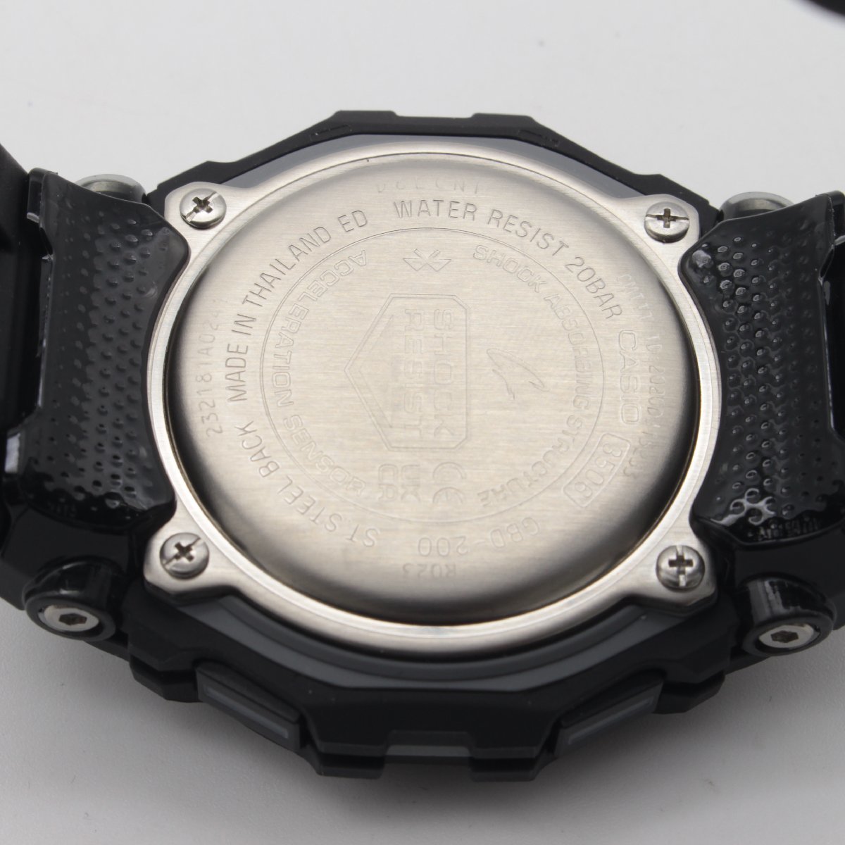 1669▲ CASIO 腕時計 G-SHOCK GBD-200-1JF 20気圧防水 耐衝撃性 モバイルリンク デジタル ランニングにオススメ メンズ ブラック【0122】_画像6