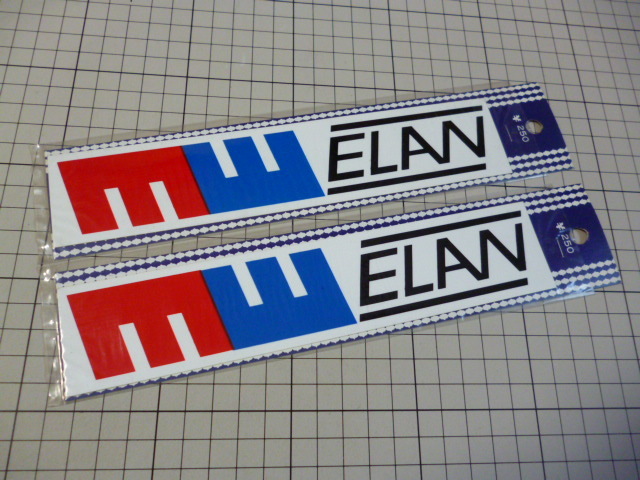 ELAN ステッカー 2枚 当時物 です(205×42mm) ビンテージ エラン_画像1