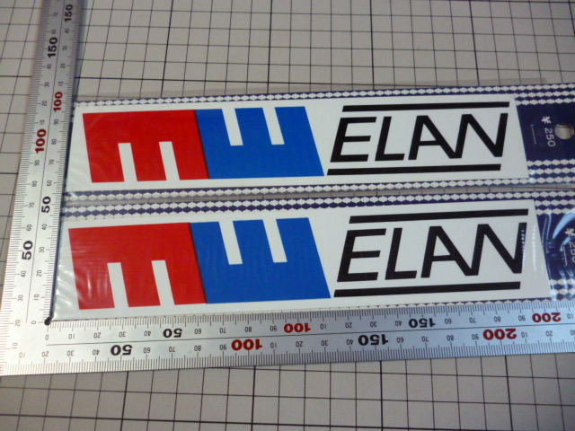 ELAN ステッカー 2枚 当時物 です(205×42mm) ビンテージ エラン_画像2