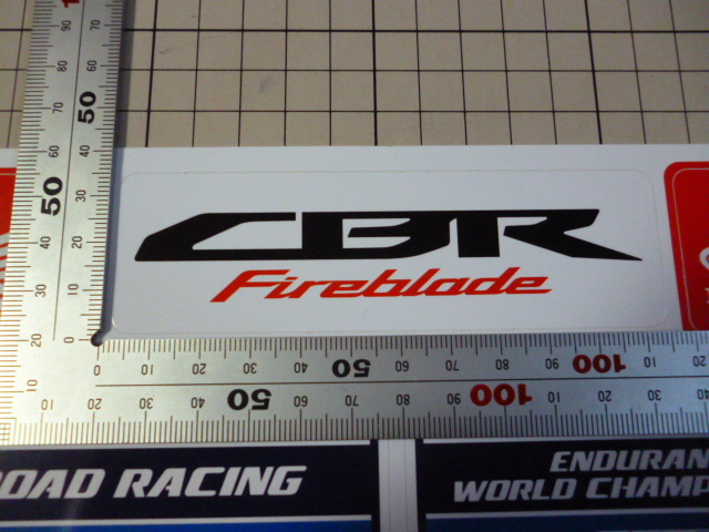 正規品 CBR Fireblade Honda Racing ステッカー (1シート) ホンダ レーシング CBR ファイヤーブレードの画像4