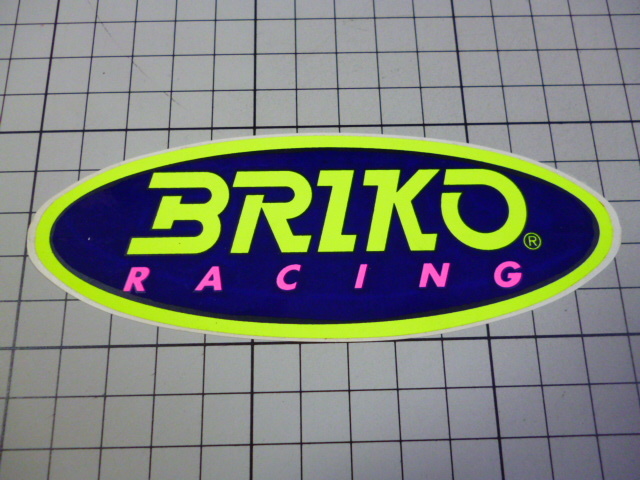 正規品 BRIKO RACING ステッカー (128×47mm) ブリコ レーシング_画像1