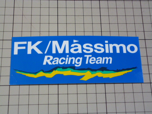 正規品 FK/Massimo Racing Team ステッカー (143×53mm) マッシモ レーシング チーム_画像1