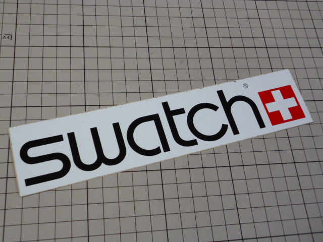 正規品 swatch ステッカー 当時物 です(219×48mm) スウォッチ _画像1