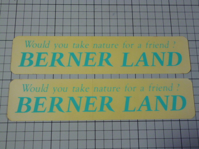 BERNER LAND ステッカー 2枚 (220×49mm)_画像1