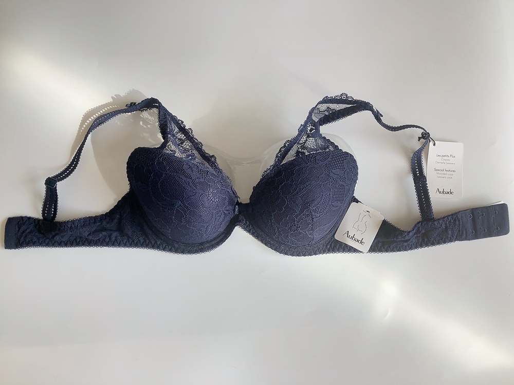 D65 オーバドゥAubade フランス 高級ランジェリー ブラ 紺 D65 オーバドゥAubade フランス 高級ランジェリー ブラ 紺