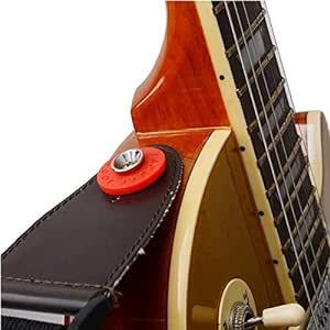 ギターストラップロック 8個セット ストラップラバー フェンダー ストラップ ロック ギター ベース 滑り止め 楽器パーツ 4色入_画像6