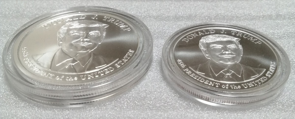 2オンス トランプ 第45代 大統領 銀貨 純銀 ラウンド 箱付き アイテム1の画像5