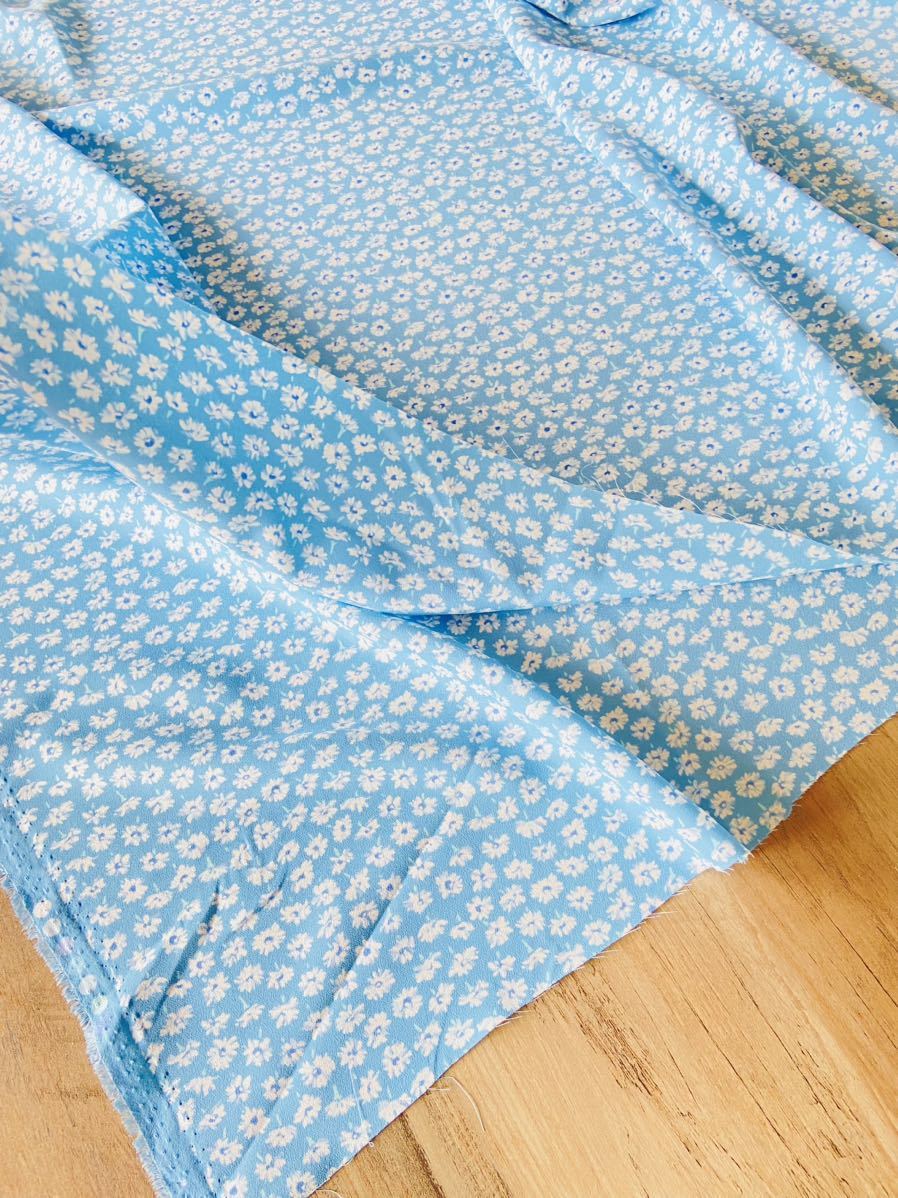  sale Liberty 2020 light blue small floral print polyester cloth cloth hobby la hobby re hand made 140×100cm