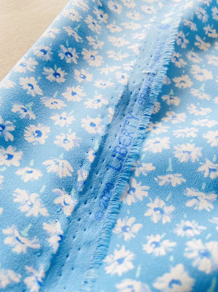  sale Liberty 2020 light blue small floral print polyester cloth cloth hobby la hobby re hand made 140×100cm