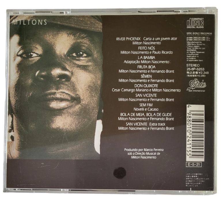 ☆MILTONS Milton Nascimento ／ ミルトンス ミルトン ナシメント CDアルバム !!_画像2