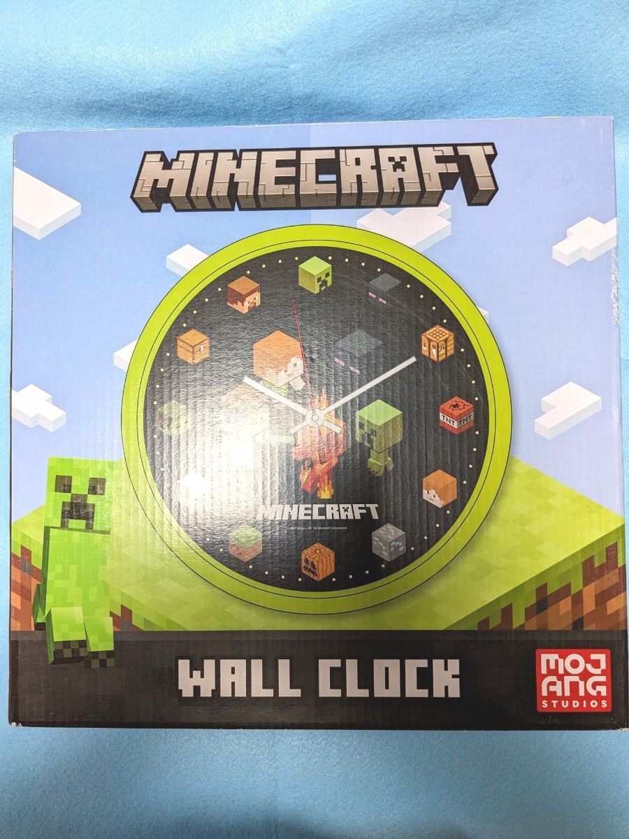マインクラフト ウォールクロック 壁掛け時計　マイクラ　集合　マイクラ時計