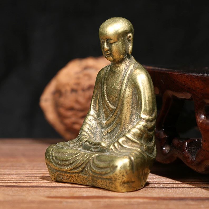 76g 仏像 高僧 空海 弘法大師 真鍮 仏教美術 密教 銅製 金属 76g 仏像 高僧 空海 弘法大師 真鍮 仏教美術 密教 銅製 金属
