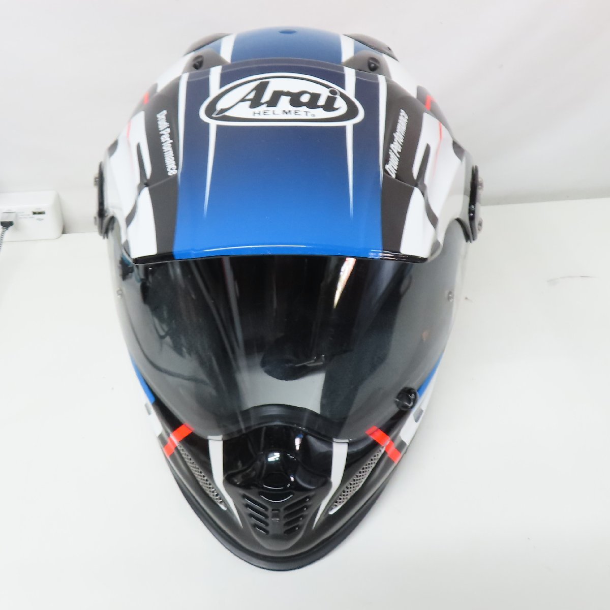 Arai アライ TOUR CROSS3 DETOUR ツアークロス3 デツアー オフロード フルフェイスヘルメット Mサイズ モトクロス バイク 二輪 オートバイ_画像6