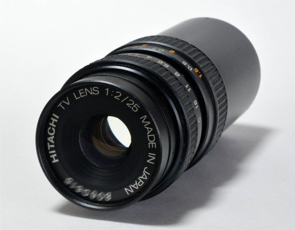 ★ HITACHI/日立　Cマウント レンズ　25mm F2　TV LENS　MADE IN JAPAN　動作確認_画像2