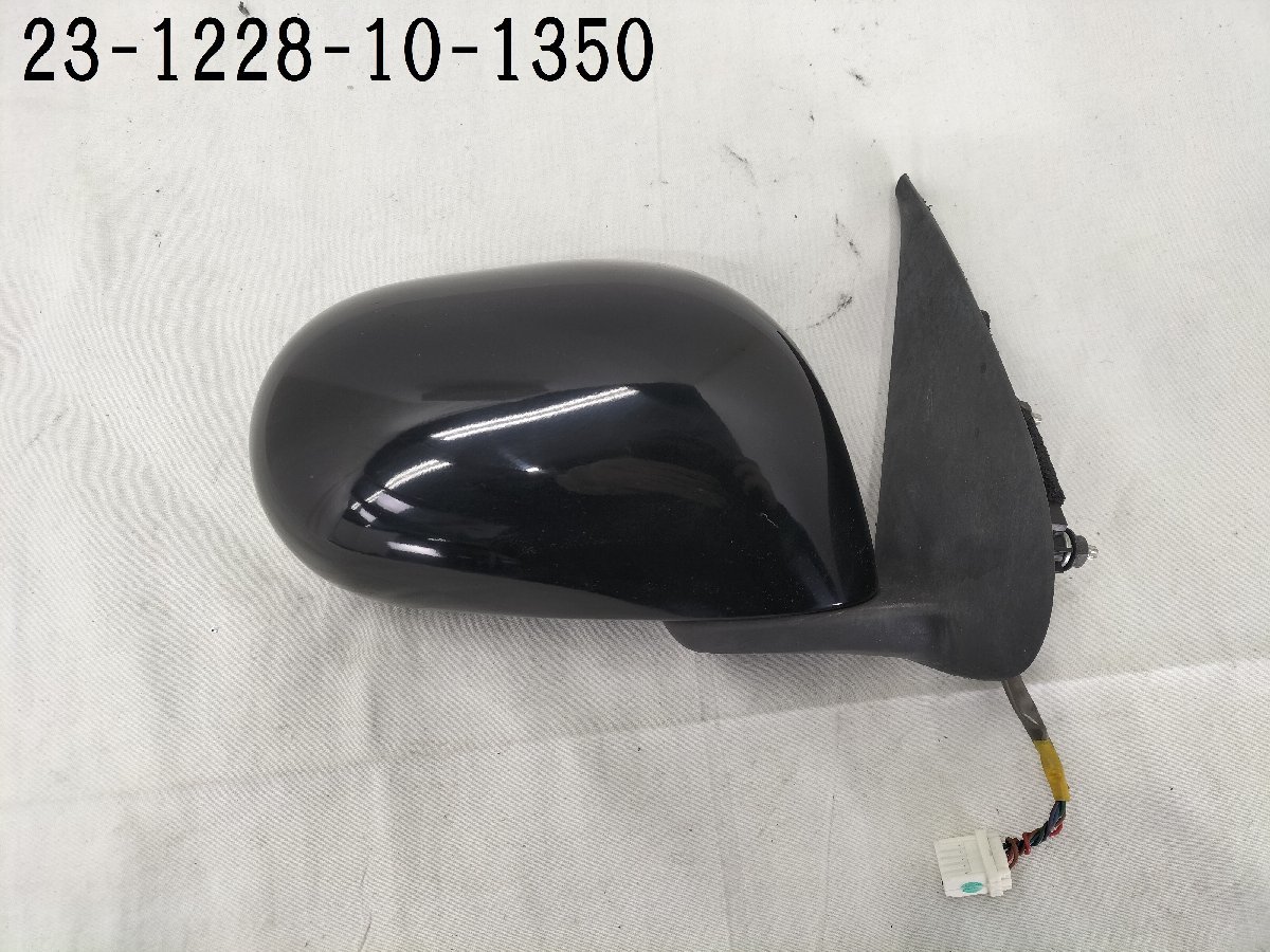 *AK12 Nissan March 12E Heisei era 19 year original driver`s seat side right door mirror side mirror 5 pin Ichiko :8289 KH3 super black black *