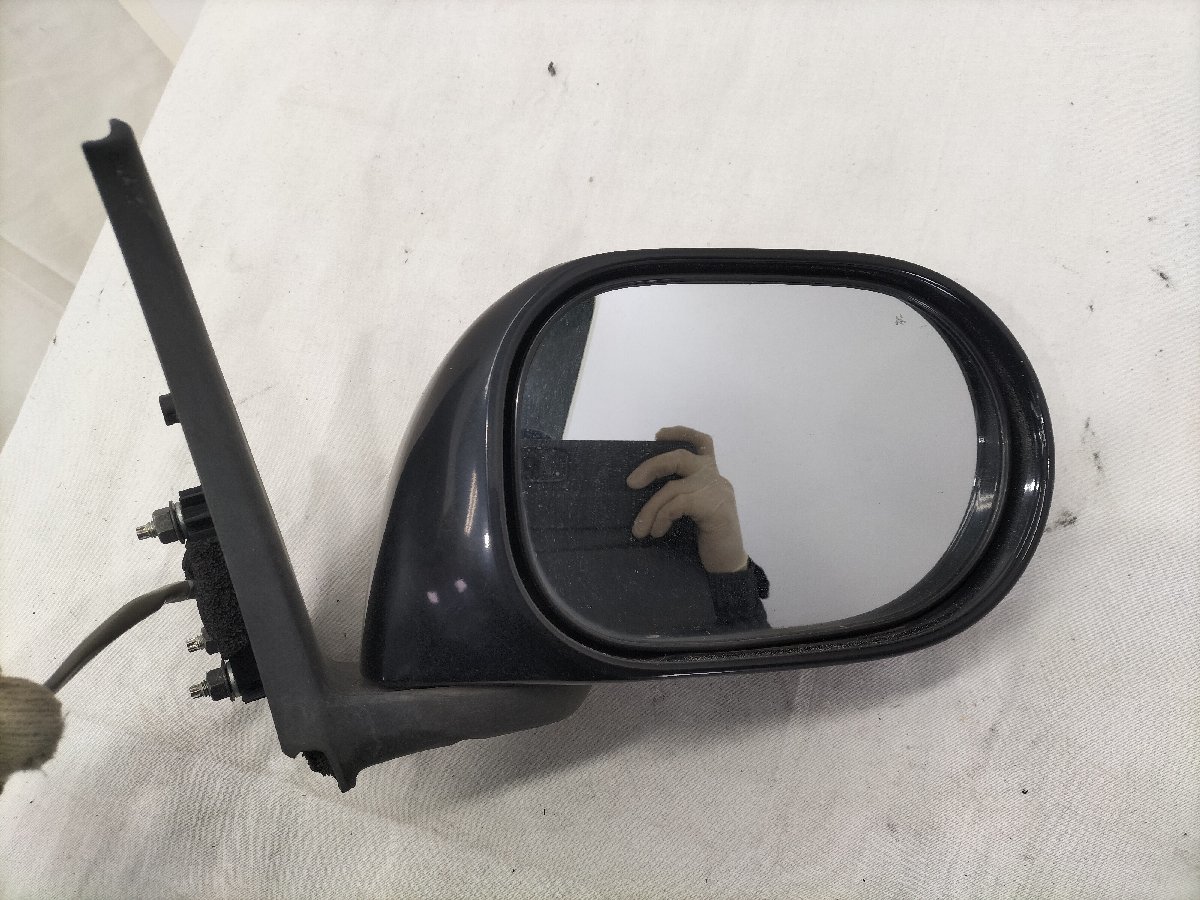 *AK12 Nissan March 12E Heisei era 19 year original driver`s seat side right door mirror side mirror 5 pin Ichiko :8289 KH3 super black black *