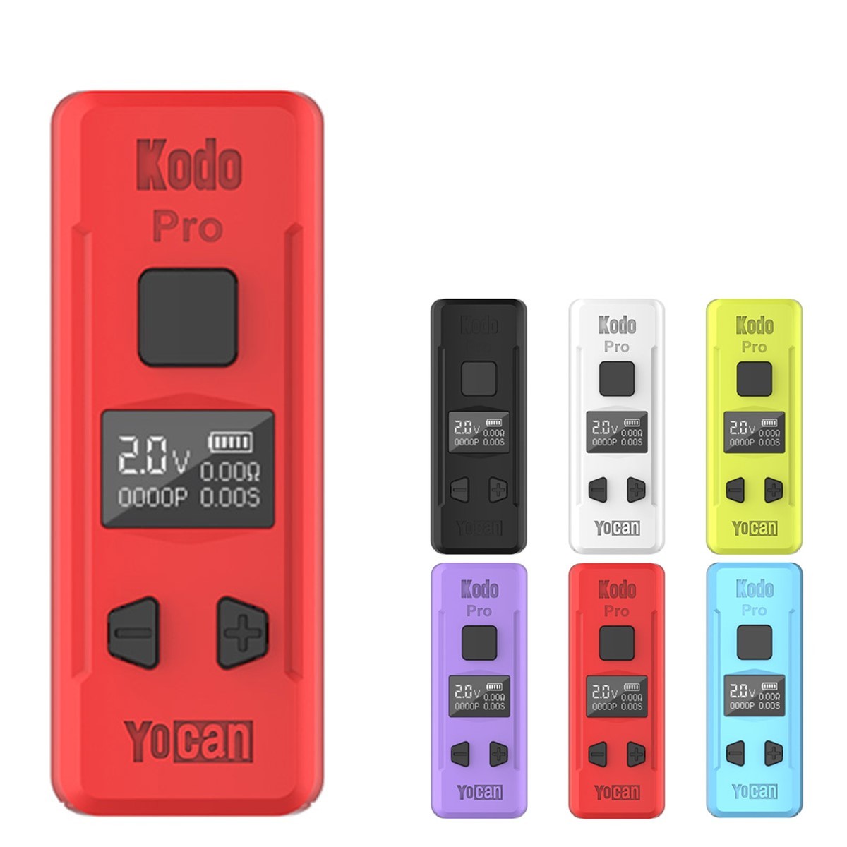 新品 Yocan Kodo Pro 赤 510規格 液晶付き コンパクトバッテリー Vape mini Mod ヴェポライザー　電子タバコ　ベイプ_画像1