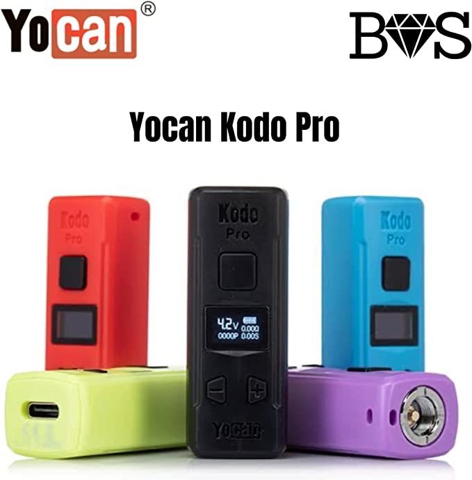 新品 Yocan Kodo Pro 黄 510規格 液晶付き コンパクトバッテリー Vape mini Mod ヴェポライザー　電子タバコ　ベイプ　小型_画像3