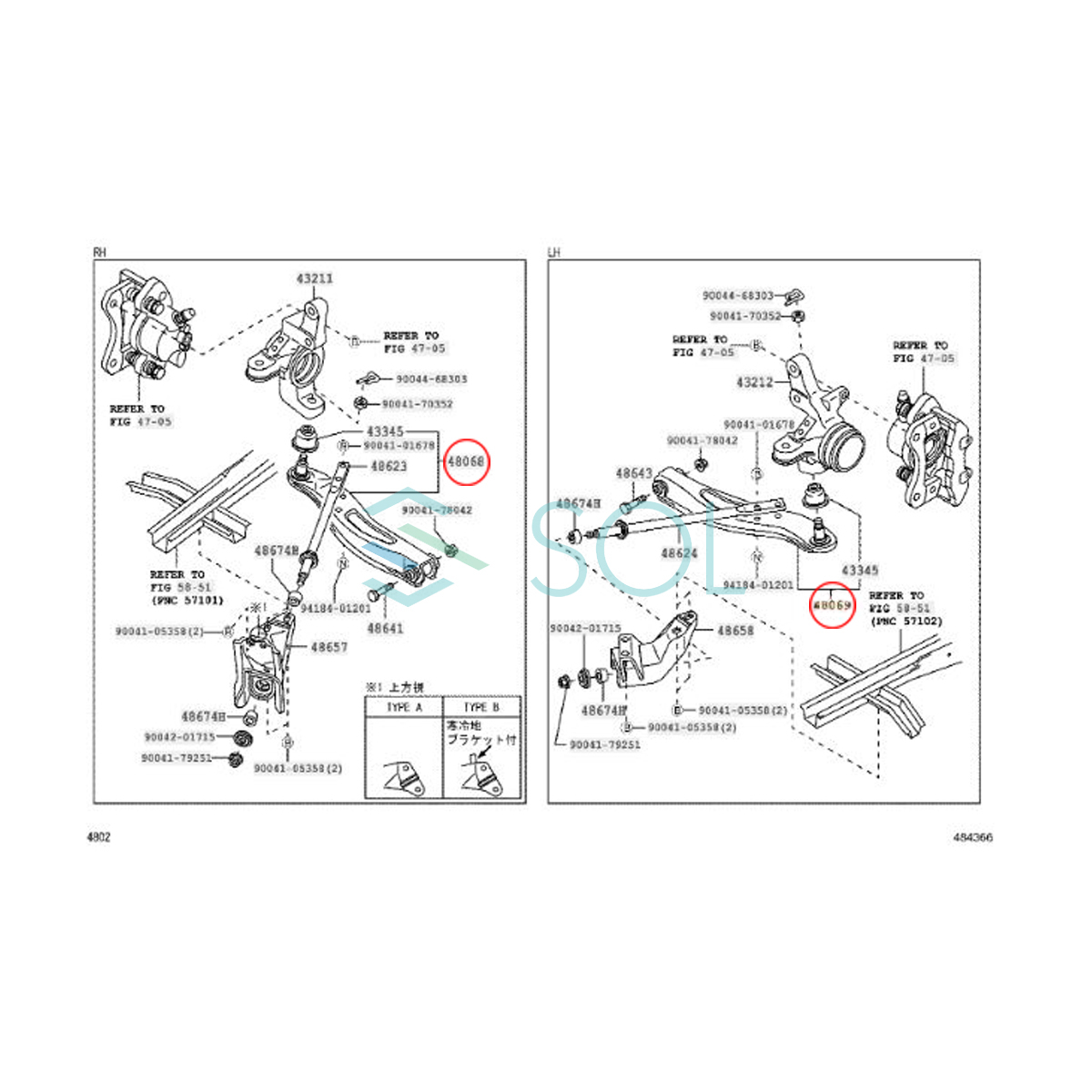 トヨタ ピクシス トラック(S201U S211U) フロント ロアアーム 左右セット 48606-B5010 48605-B5010 出荷締切18時_画像3