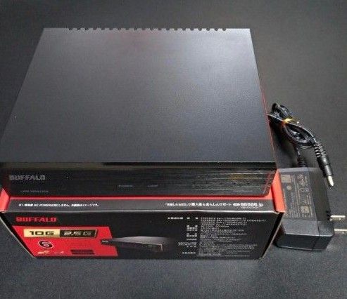 BUFFALO 10GbE/2 5GbE対応 金属筐体 AC電源 6ポート ブラック BUFFALO 10GbE/2 5GbE対応 金属筐体 AC電源 6ポート ブラック