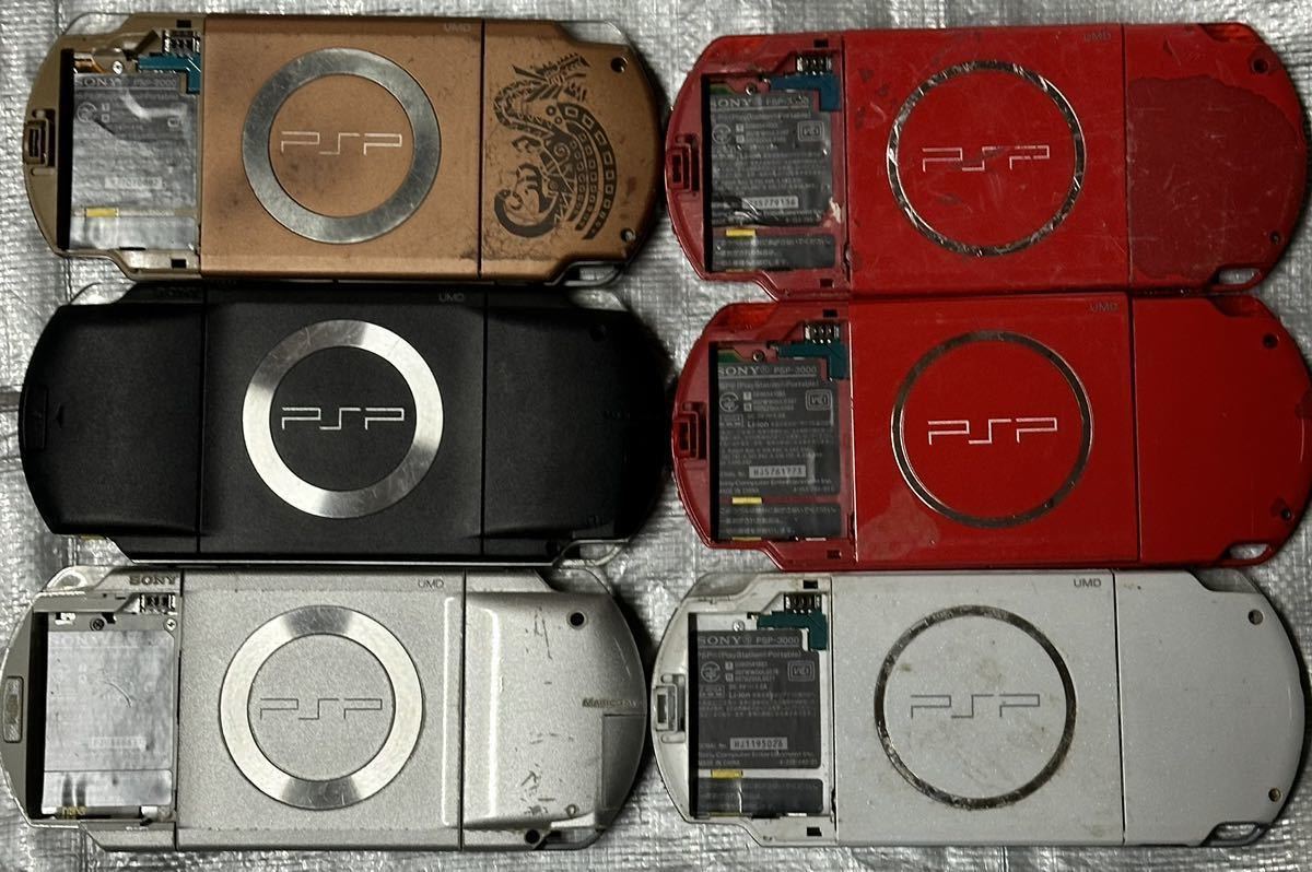 【送料無料】SONY PSP-3000 本体 3台/PSP-2000 本体 1台/PSP-1000 2台 まとめ売り ジャンク 限定版あり_画像2