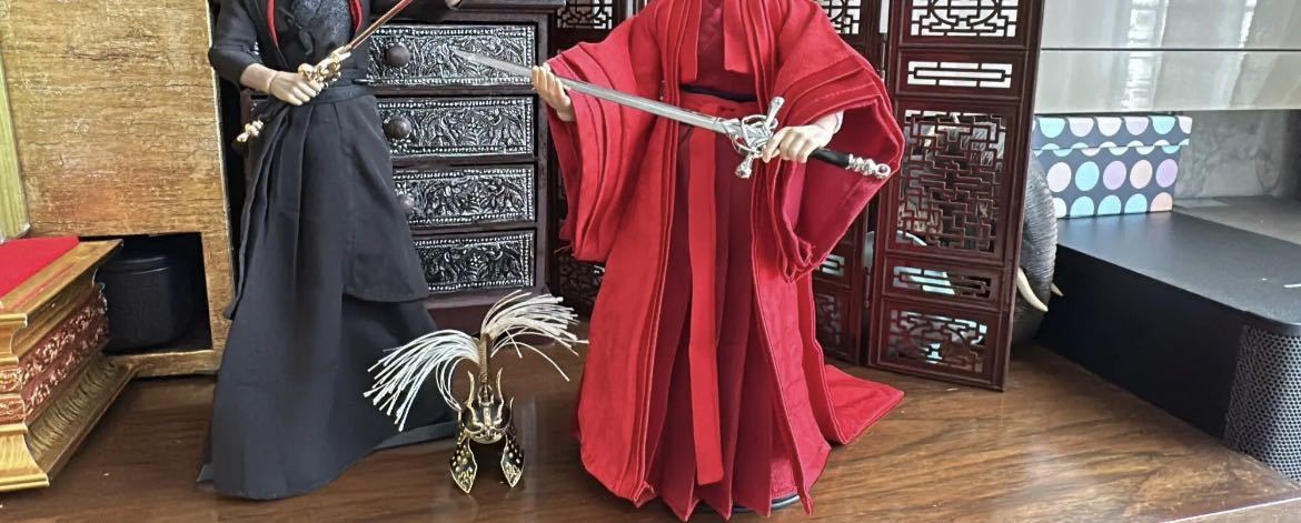 1/6 шкала фигурка костюм комплект японская одежда ... армия . бог . кимоно элемент body аксессуары King dam пунцовый красный 