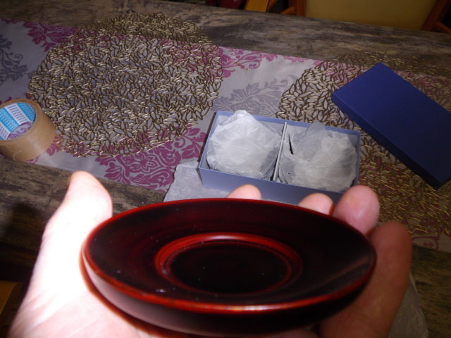 浄法寺 漆塗りの茶托 ６枚セットの画像2