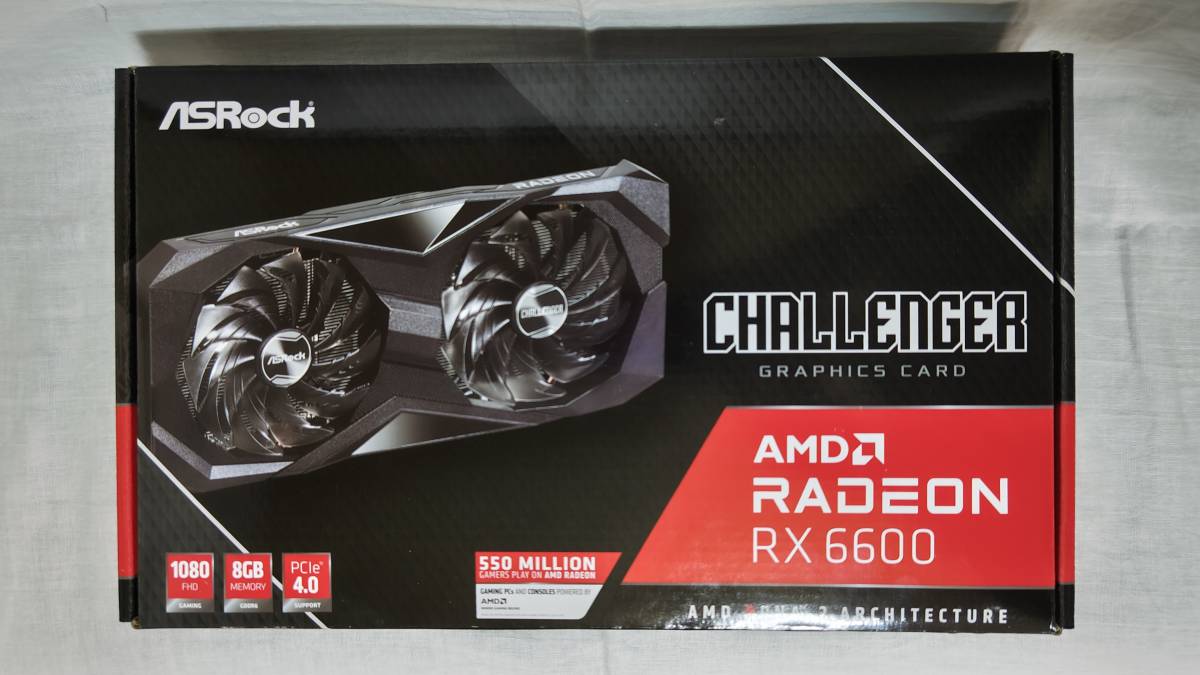 ASRock AMD Radeon RX 6600 Challenger D 8GB（オークション04）_画像3
