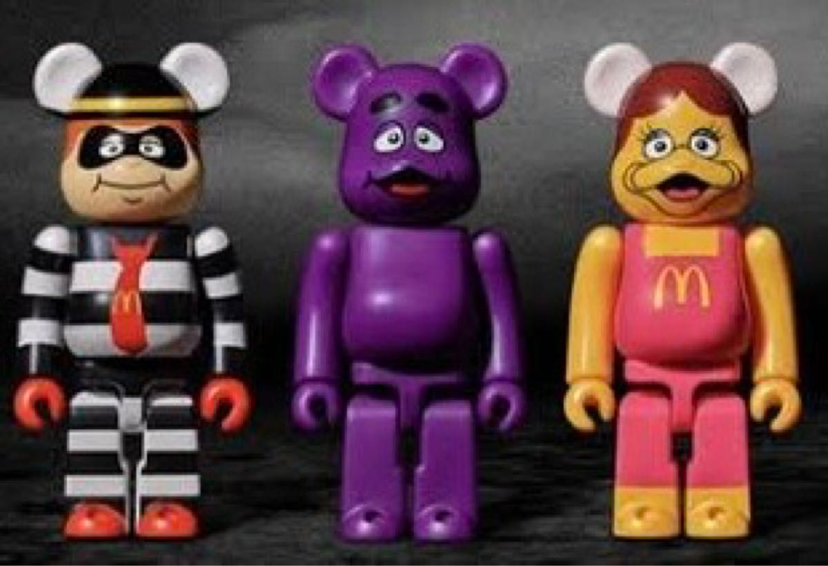 ベアブリック BE RBRICK マクドナルド マック rbrick ゴジラ TOY 当選 3種セット