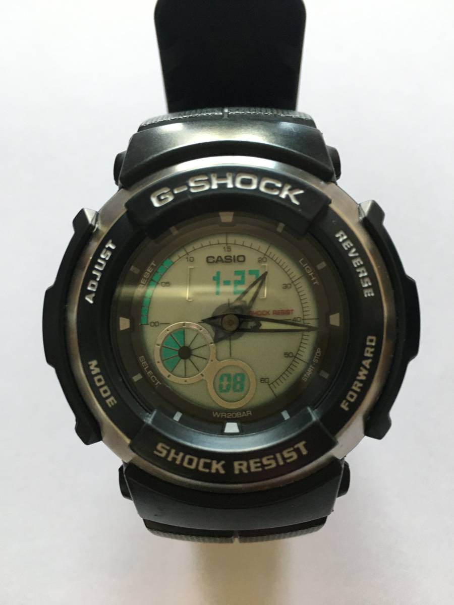 CASIO カシオ G-SHOCK G-301BR-1ADR 海外モデル Used現状品（液晶ガラス良，時計本体・ベルト使用擦れ傷あり）_画像1