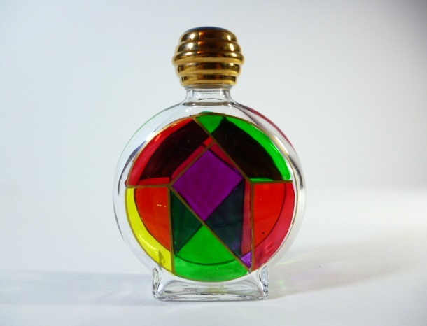 β Venetian murano glass Venetian glass puff .-m bottle β Venetian glass perfume bin Murano venechi Anne Venetian blur no