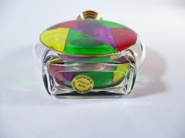 β Venetian murano glass Venetian glass puff .-m bottle β Venetian glass perfume bin Murano venechi Anne Venetian blur no