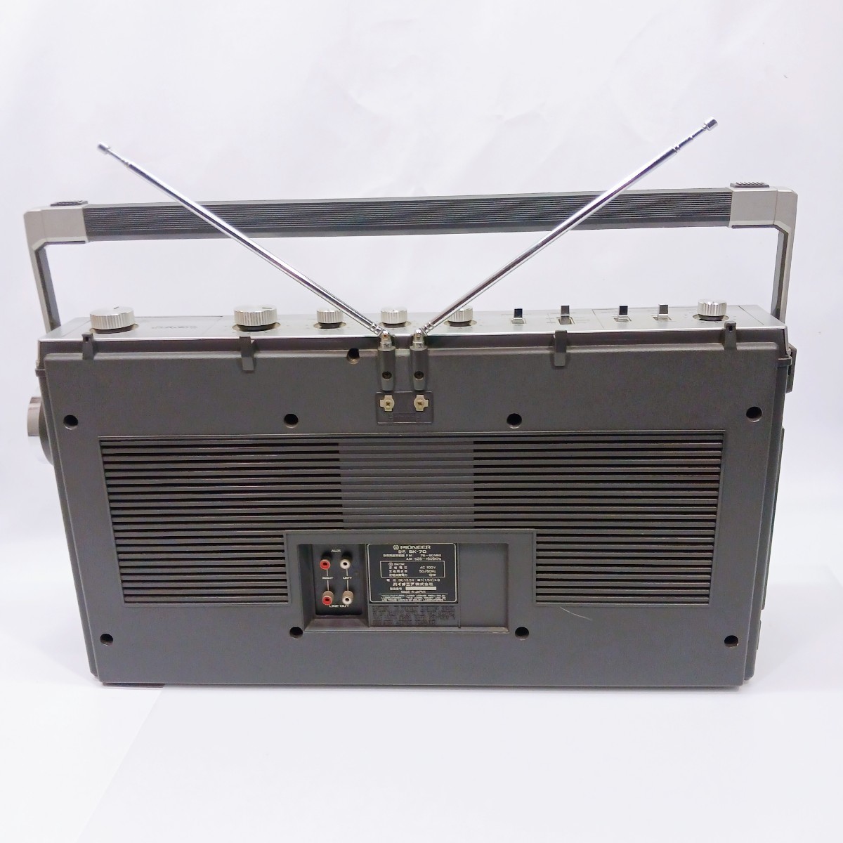 PIONEER ラジカセ SK-70 パイオニア レトロ ラジオ カセット ジャンク_画像9