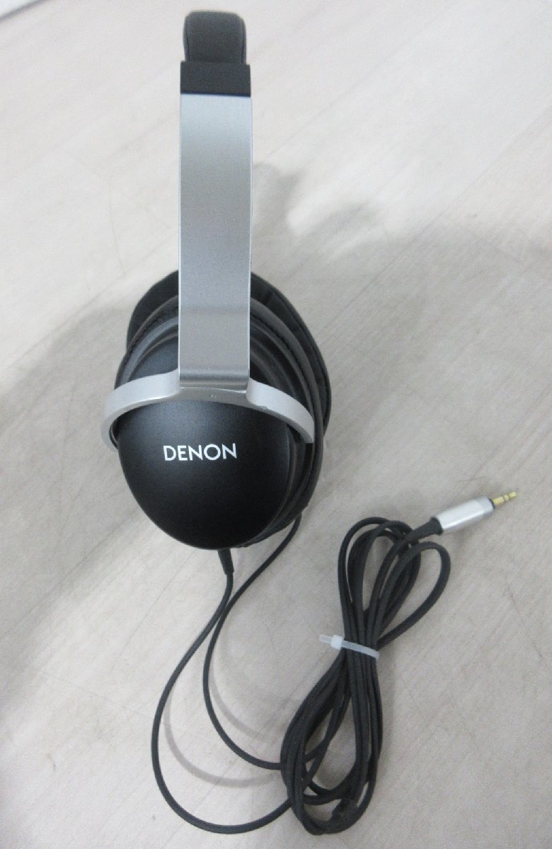 4281 中古美品 激安！DENON ステレオヘッドホン 密閉ダイナミック型 大口径50mm 101dB 折りたたみ AH-D1100_画像3