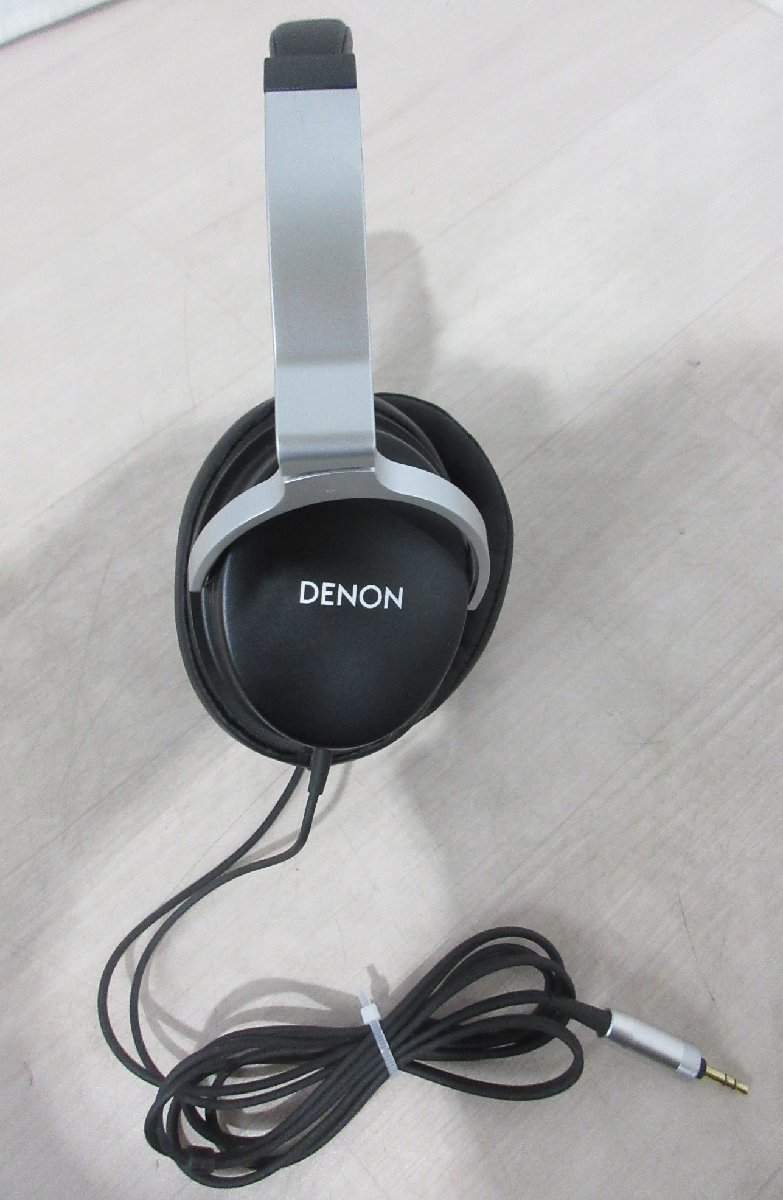 4281 中古美品 激安！DENON ステレオヘッドホン 密閉ダイナミック型 大口径50mm 101dB 折りたたみ AH-D1100_画像4