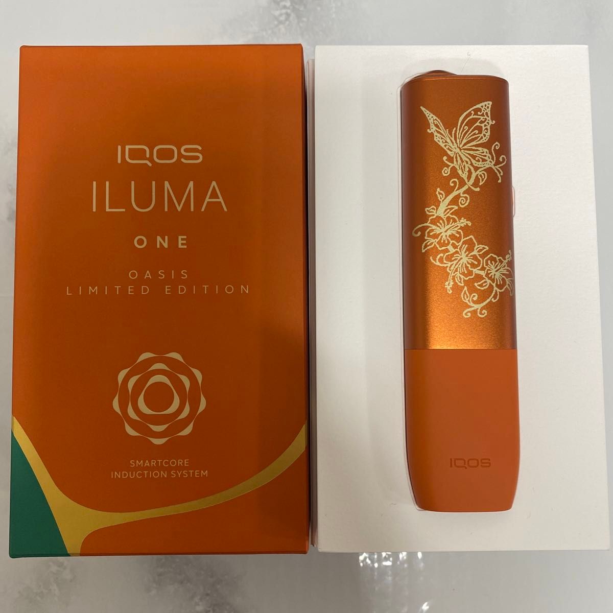 iQOS ILUMA ONE アイコス イルマワン レーザー加工 アゲハ蝶 オアシス 限定色 バタフライ 蝶 薔薇 バラ タトゥー