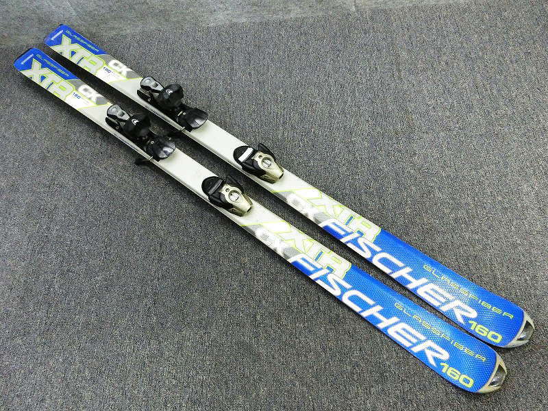 1535★訳あり FISCHER XTR 160cm★中古ジャンク★チューンナップ済み★フィッシャー/カービング/補修あり_画像1