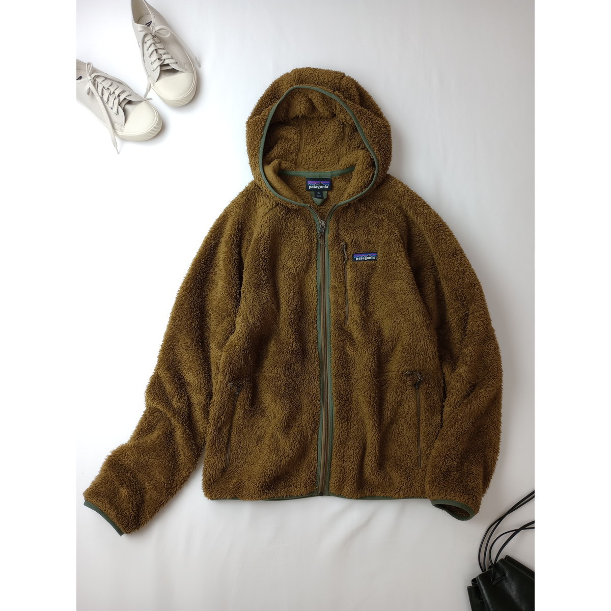 patagonia パタゴニアLOS GATOS HOODY ロスガトスフーディ ジップ パーカー フリース xs ブラウン