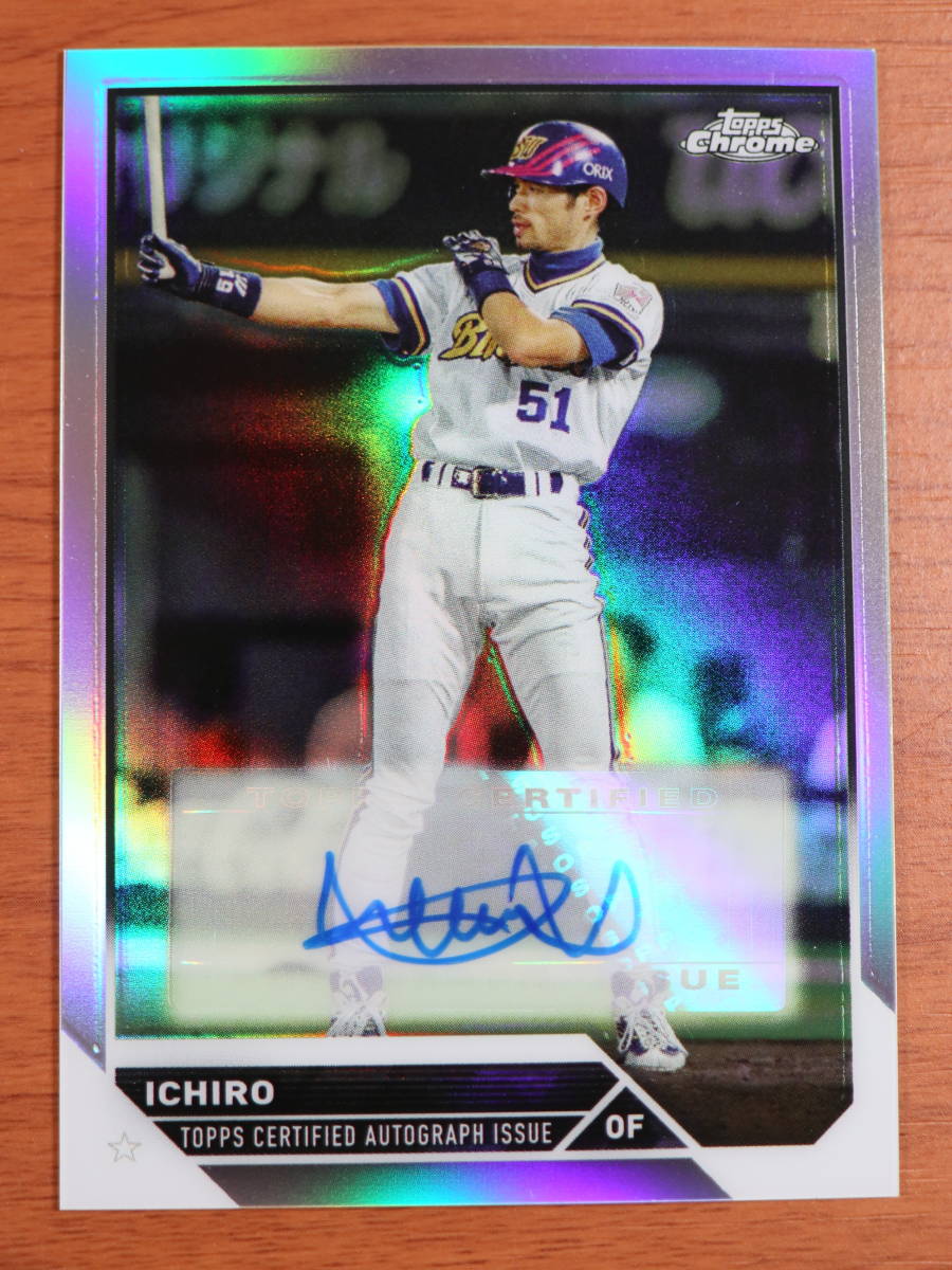 1円スタート】イチローICHIRO サインカードtopps NPB 2023 1円スタート】イチローICHIRO サインカードtopps NPB 2023