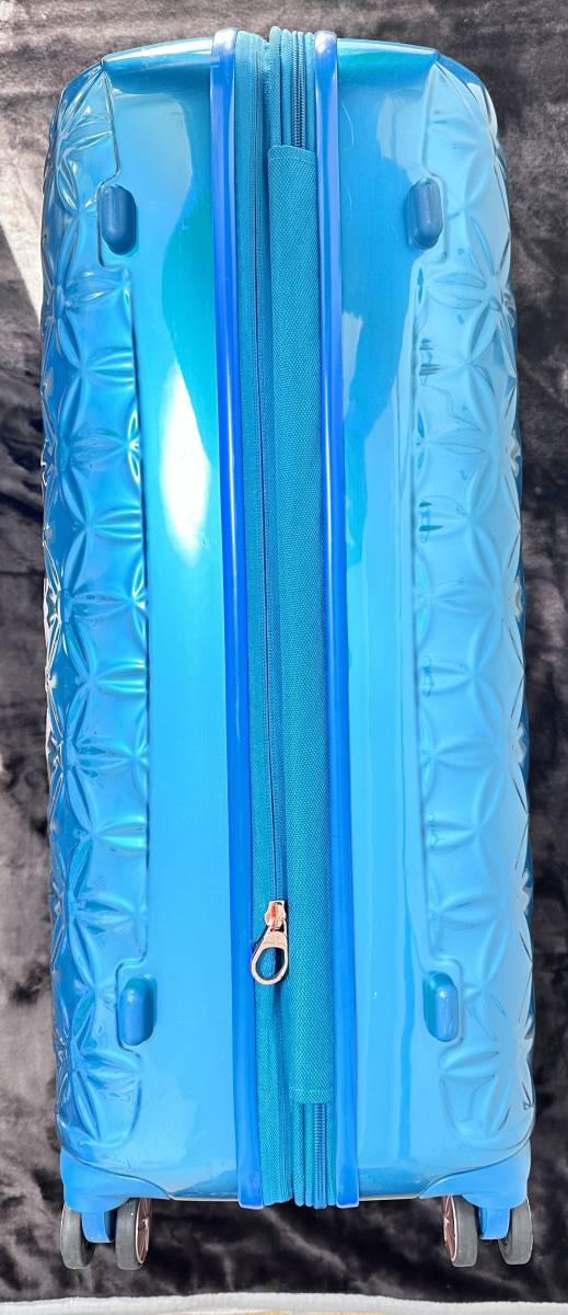 サムソナイト スーツケース キャリーケース セオニー スピナー 75/28 94L 75cm ターコイズ 2度使用のみ メタリックグリーン ピンクゴールド_画像2
