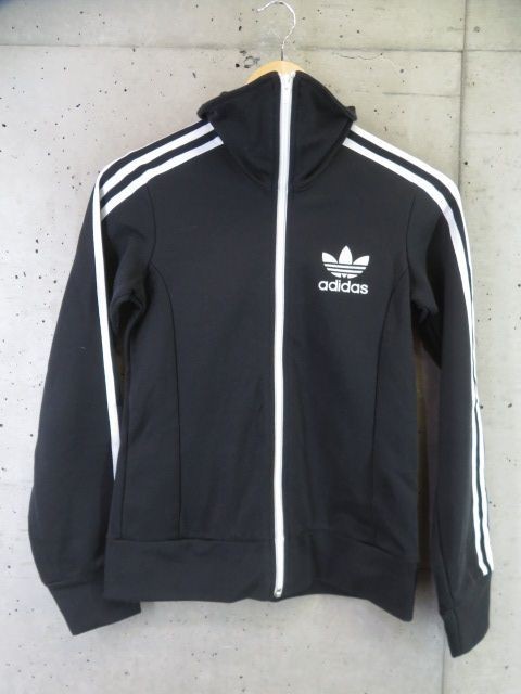 1110b35◆良品◆adidas アディダス トレフォイル 3ストライプ トラックジャージ ジャケット XS/ブルゾン/スポーツ/ヨーロッパ/オリジナルス_画像2