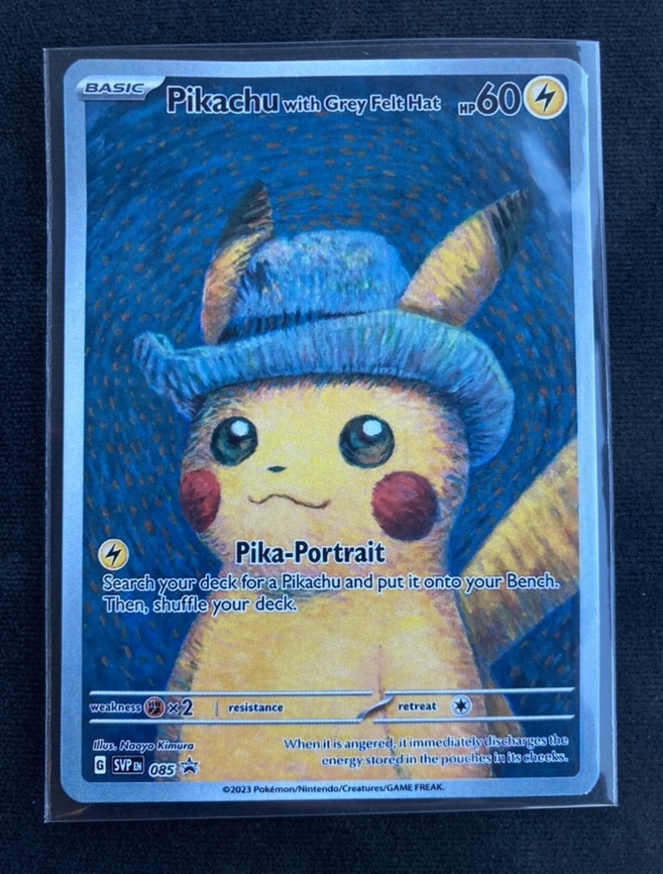 ゴッホピカチュウ ゴッホ美術館 プロモカード Pikachu with Grey Felt Hat 海外版_画像1