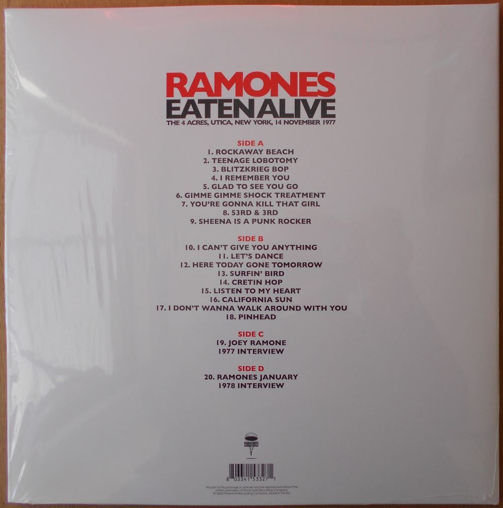 ■新品■Ramones ラモーンズ/eaten alive(2LPs)_画像2