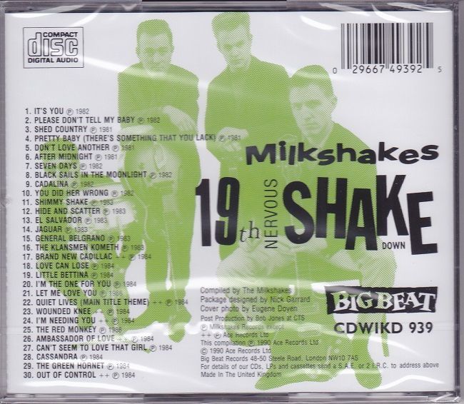 ■新品■The Milkshakes ミルクシェイクス/19th nervoues shake down(CD)_画像2