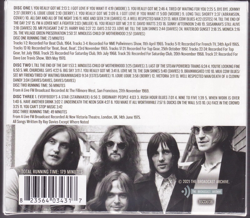 # new goods #The Kinks gold ks/the broadcast archives -rare radio transmissions from the 1960s & 1970s-(3CDs)