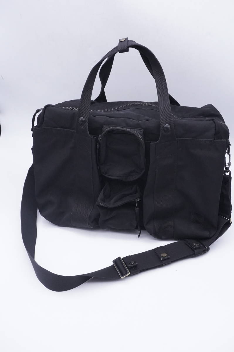 希少 ★ 吉田カバン　70周年記念　ジェットブラック　ボストン（Ｌ）　ラゲッジレーベル　JET BLACK BOSTON BAG (L)　PORTER　ポーター